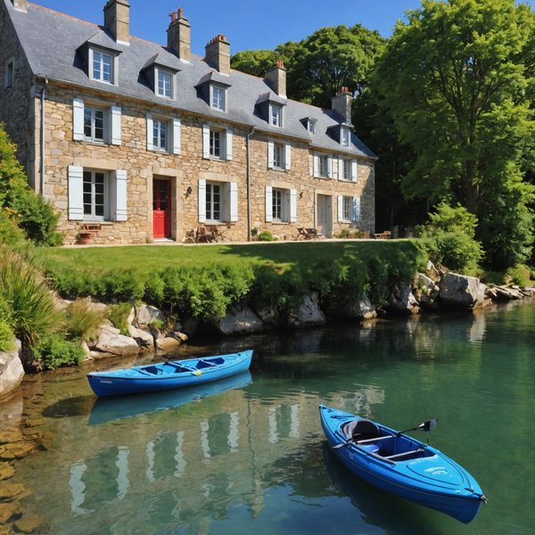 Où louer une maison de vacances en Bretagne avec des cours de cuisine et des balades en kayak ?